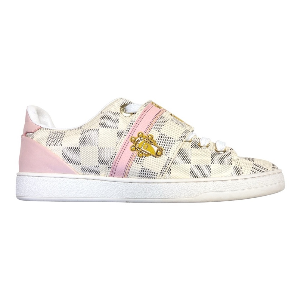 Louis Vuitton Frontrow Azur Damier Sneakers EU 37 US 7 Limited Edition - Picture 7 of 10